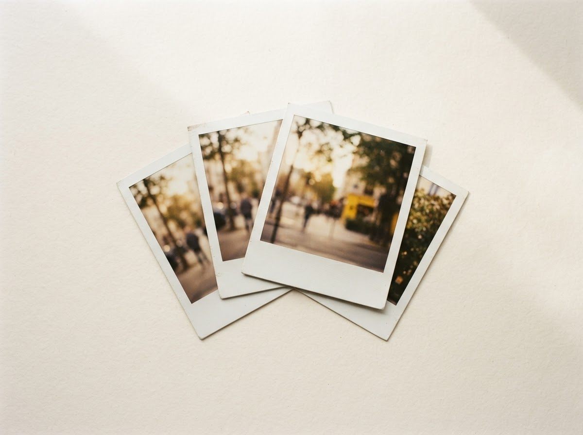 Fotos instantâneas no formato polaroid